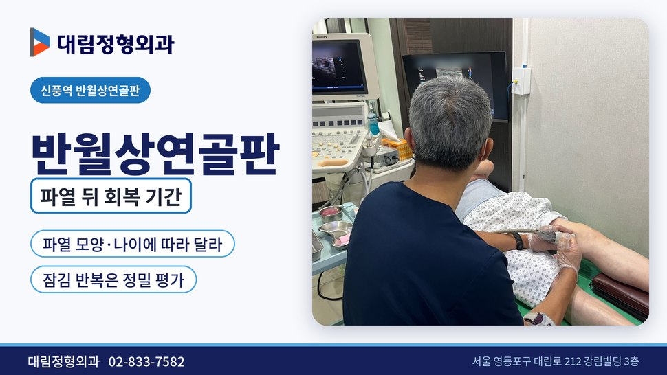 신풍역 반월상연골판 정형외과, 파열 뒤 회복 기간은 신풍역 반월상연골판 정형외과, 파열 뒤 회복 기간은