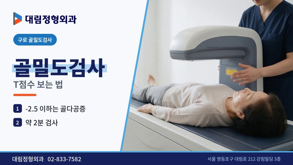 구로 골밀도검사 정형외과, 결과 수치 T점수 보는 법 구로 골밀도검사 정형외과, 결과 수치 T점수 보는 법